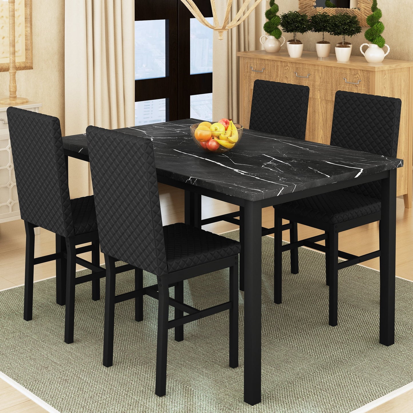 5 Piece Dining Table Set