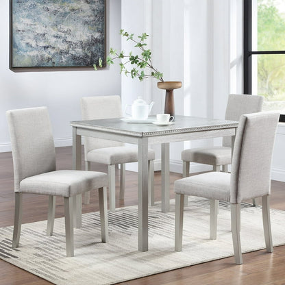 Dinner Table with Padded Chairs for Home Kitchen