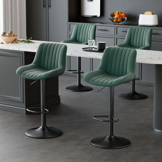 Swivel Counter Height Bar Chairs with Back