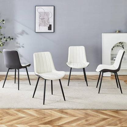 Cushioned Kitchen Side Chairs for Dining Room or Living Room