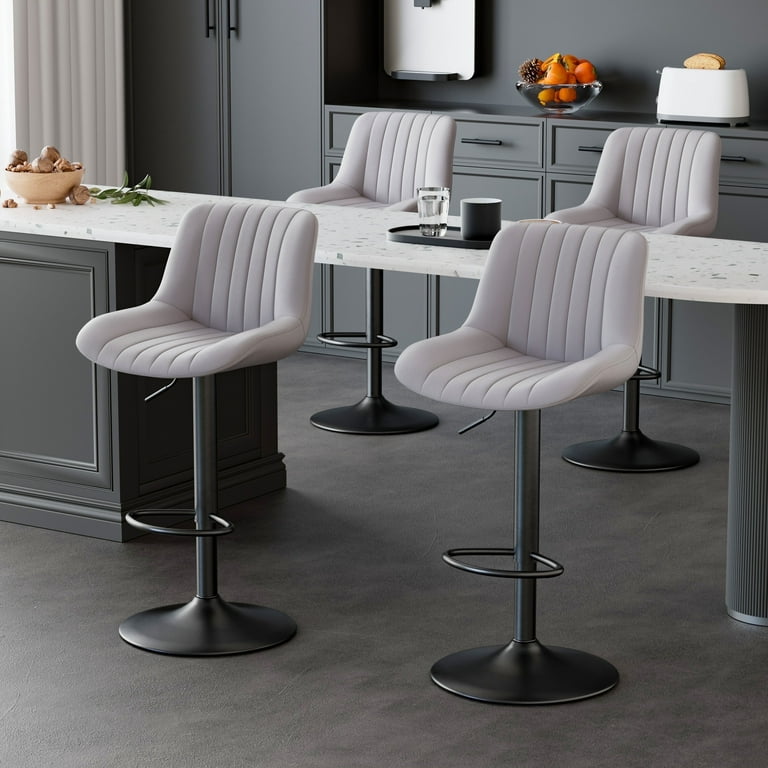 Swivel Counter Height Bar Chairs with Back