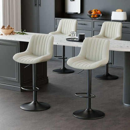 Swivel Counter Height Bar Chairs with Back