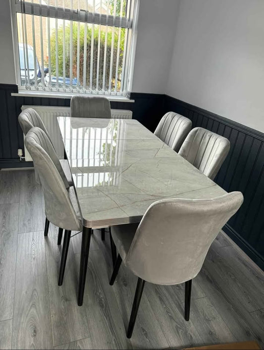 Dining table and chairs