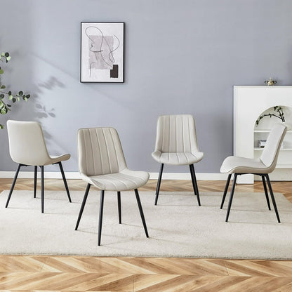 Cushioned Kitchen Side Chairs for Dining Room or Living Room