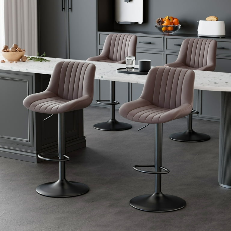 Swivel Counter Height Bar Chairs with Back