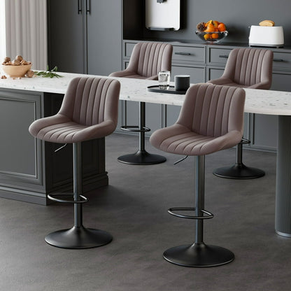 Swivel Counter Height Bar Chairs with Back