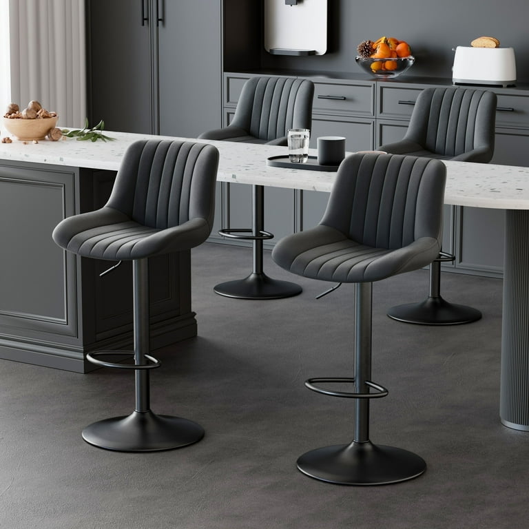 Swivel Counter Height Bar Chairs with Back