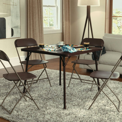 Foldable Card Table with Vinyl Table Top - Game Table - Portable Table