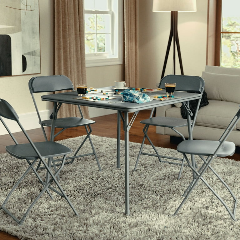 Foldable Card Table with Vinyl Table Top - Game Table - Portable Table