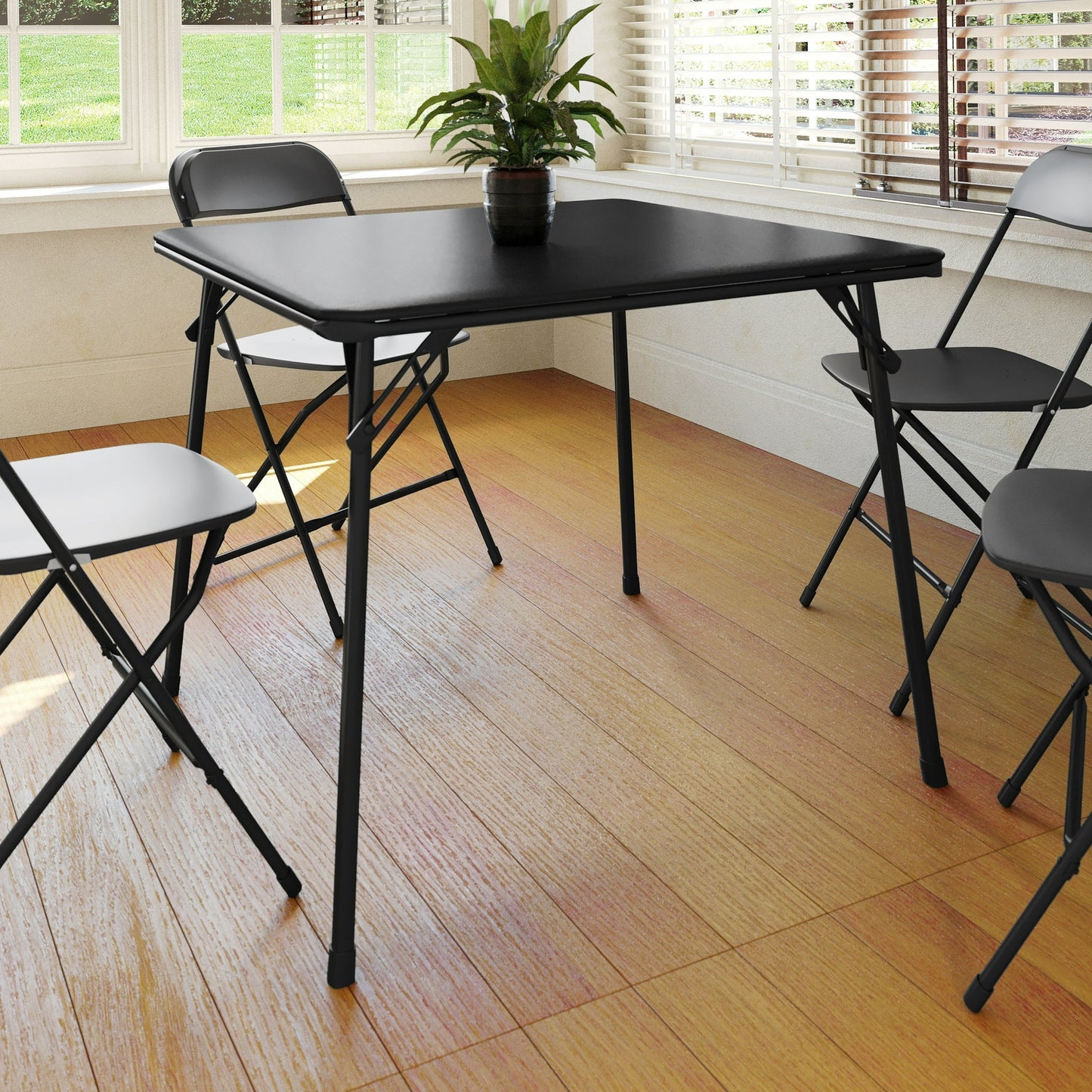Foldable Card Table with Vinyl Table Top - Game Table - Portable Table