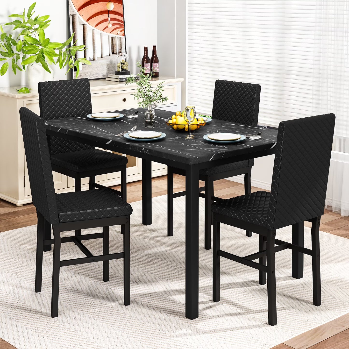 5 Piece Dining Table Set